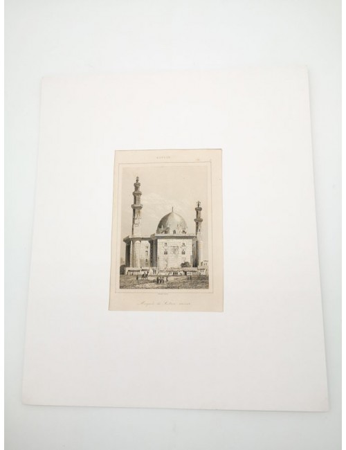 Gravure XIXe - Mosquee