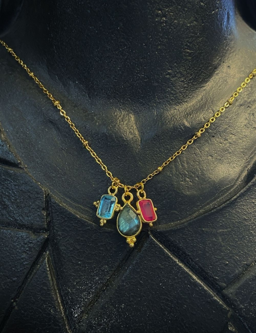Necklace Byzance Trio - Gold Plated