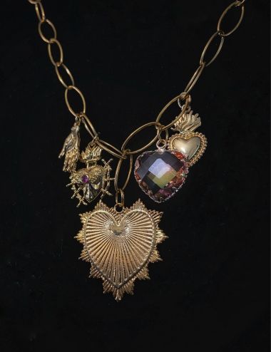 Collier Radiant Love - Plaqué Or